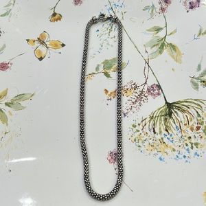 QVC Genuine Sterling Silver Popcorn Chain, (cannot remember the designer) firm